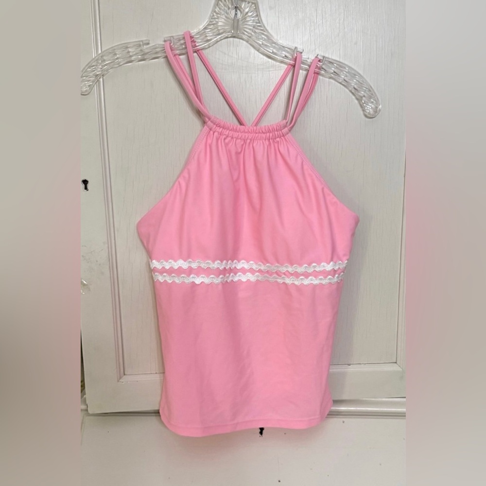 NEW Beachsissi bathing suit top baby pink Size med.